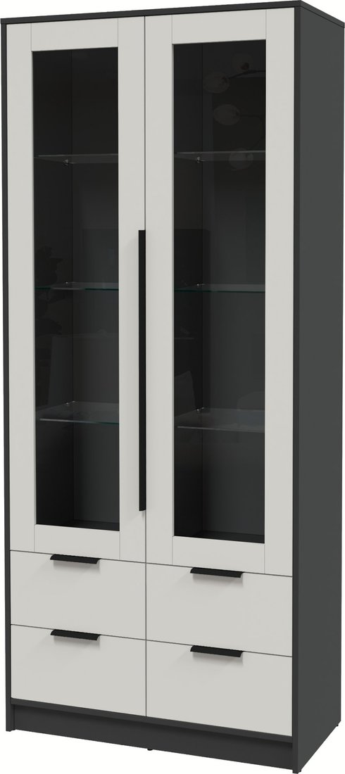 

Шкаф-витрина Интерлиния Концепт КТ-ШВ2 (персидский жемчуг/антрацит)