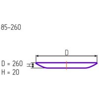 Набор тарелок NiNaGlass Маслины 85-165-26 4840164162 (2шт)