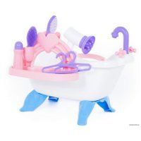 Ванночка для кукол Полесье №3 с аксессуарами 47267 (в пакете)