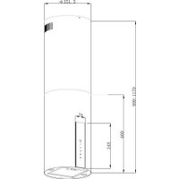 Кухонная вытяжка Korting KHA 35808 DX Cylinder