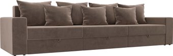Лига диванов Мэдисон Long 106175 (велюр, коричневый)