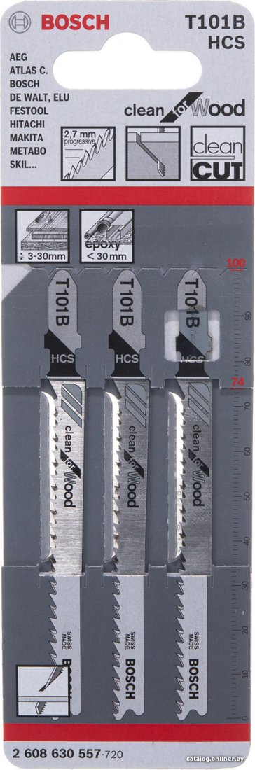 Набор пильных полотен Bosch 2608630030