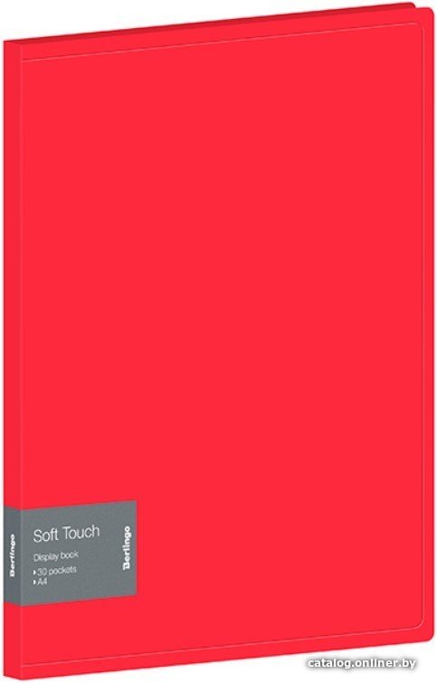 Папка для бумаг Berlingo Soft Touch DB4_30982 (красный)