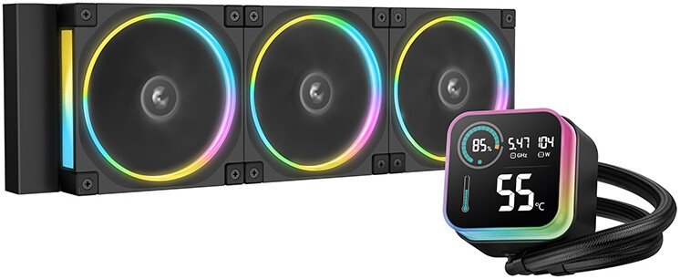 

Система жидкостного охлаждения для процессора DeepCool LQ360 Ultra ARGB R-LQ360-BKASMC-G-1