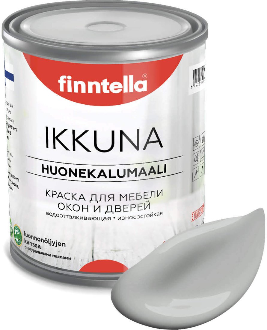 

Краска Finntella Ikkuna Seitti F-34-1-1-FL061 0.9 л (серый)