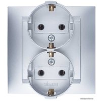 Розетка Simon 1590459-033 (алюминий)