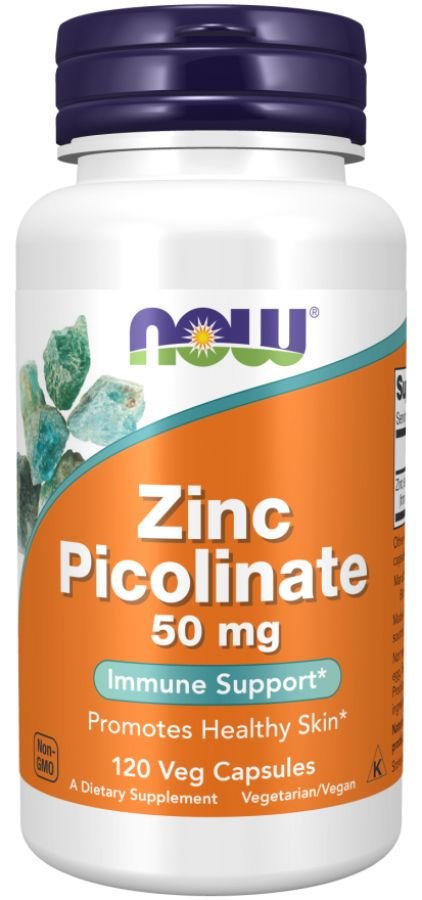 

Витамины, минералы Now Foods Zinc Picolinate 50 мг (120 капсул)