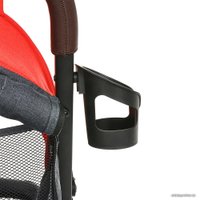 Коляска прогулочная «книга» Pituso Camino (черный/красный)