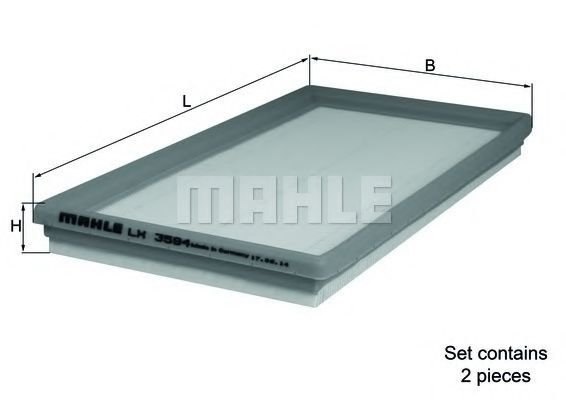 

Воздушный фильтр Mahle Knecht LX3594S