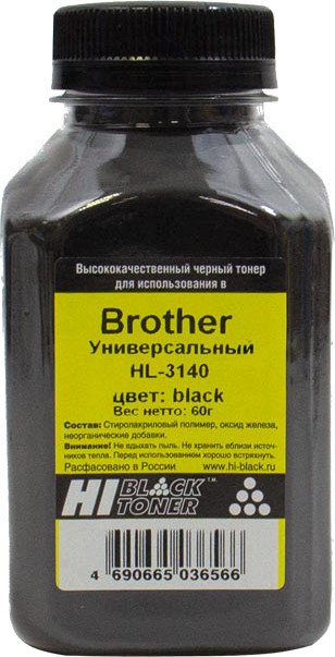 

Тонер Hi-Black Универсальный для Brother HL-3140 (черный) 60 г
