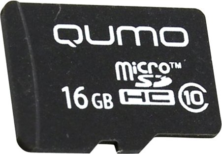 

Карта памяти QUMO microSDHC QM16GMICSDHC10NA 16GB