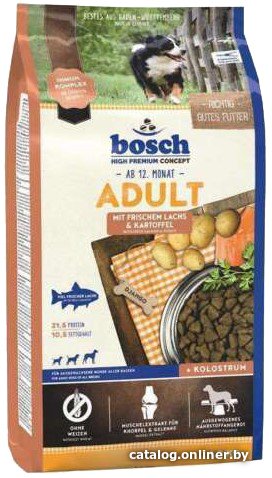 Сухой корм для собак Bosch Adult Salmon & Potato (Лосось с Картофелем) 1 кг