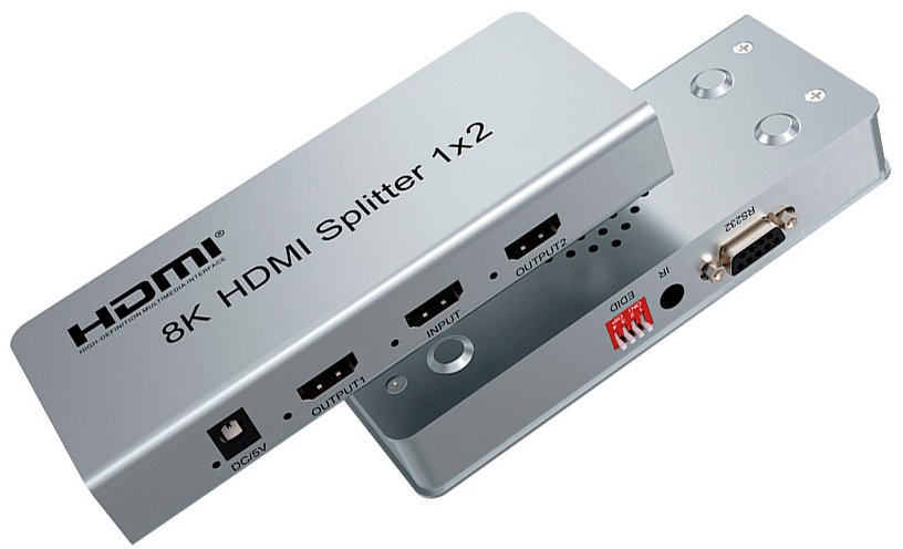 

Разветвитель USBTOP 1x2 HDMI UltraHD 8K 60Гц/4K 120Гц (серый)