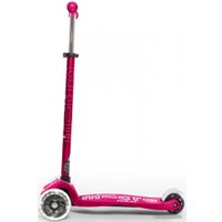 Трехколесный самокат Micro Maxi Deluxe LED (розовый)