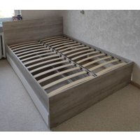 Кровать MLK Лори с ящиками 160х200 (дуб сонома/белый)