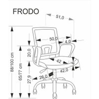 Офисное кресло Halmar Frodo (светло-серый)
