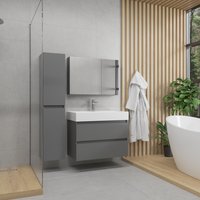Lauter Тумба с умывальником Mia 80 + Optima 80.5 (графит)