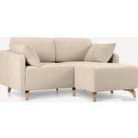 Угловой диван Divan Льери Мини Velvet Light 240324 (бежевый)