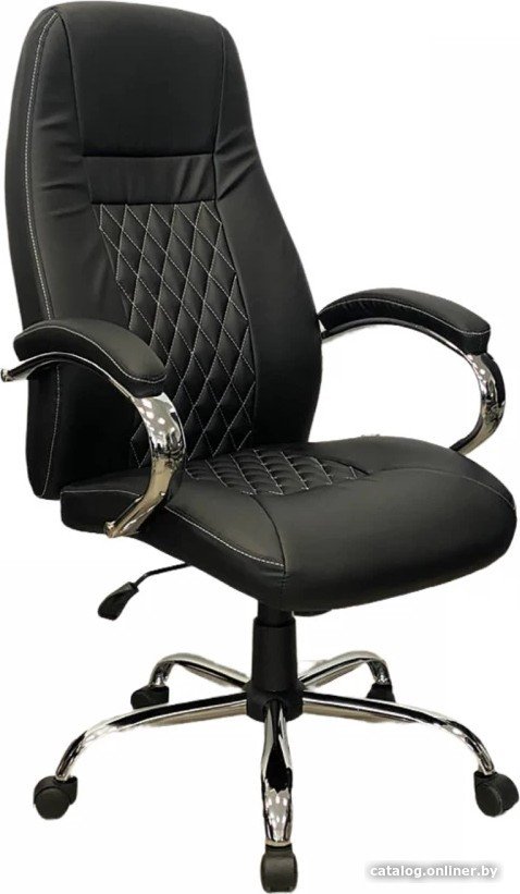 Офисное кресло SitUp Sicily сhrome (экокожа Black)