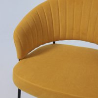 Стул Listvig Just (горчичный Brandy Light 16/черный)