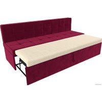Диван Лига диванов Техас 340 (микровельвет бордовый)