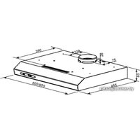 Кухонная вытяжка HOMSair Horizontal 60 (белый)