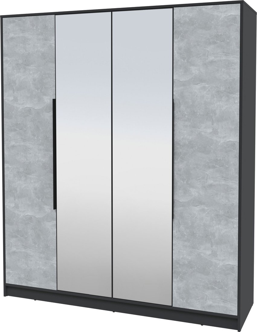 

Шкаф распашной Интерлиния Концепт КТ-Ш4з (бетон/антрацит)