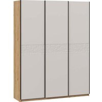 Шкаф-купе Трия Оскар Скания Т2 1800 268692 (ручка черная/дуб крафт золотой/кашемир/кашемир сатин)