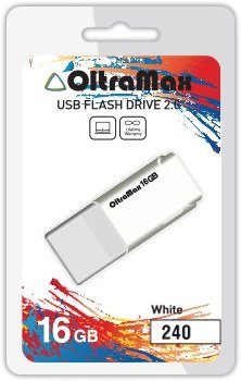 

USB Flash OltraMax 240 16GB (белый) [OM-16GB-240-White]