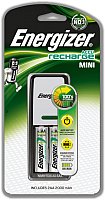 Аккумуляторы + зарядное Energizer Mini Charger + 2 аккумулятора ААА