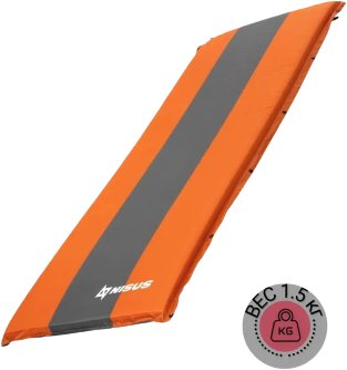 Самонадувающийся коврик Nisus NA-004 (оранжевый)