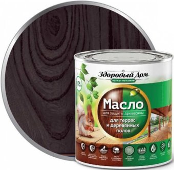 Здоровый дом Для террас и деревянных полов 1.8 л (венге)