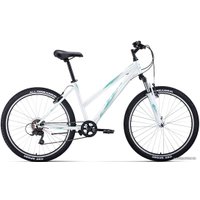 Велосипед Forward Iris 26 1.0 2022 (белый/бирюзовый)