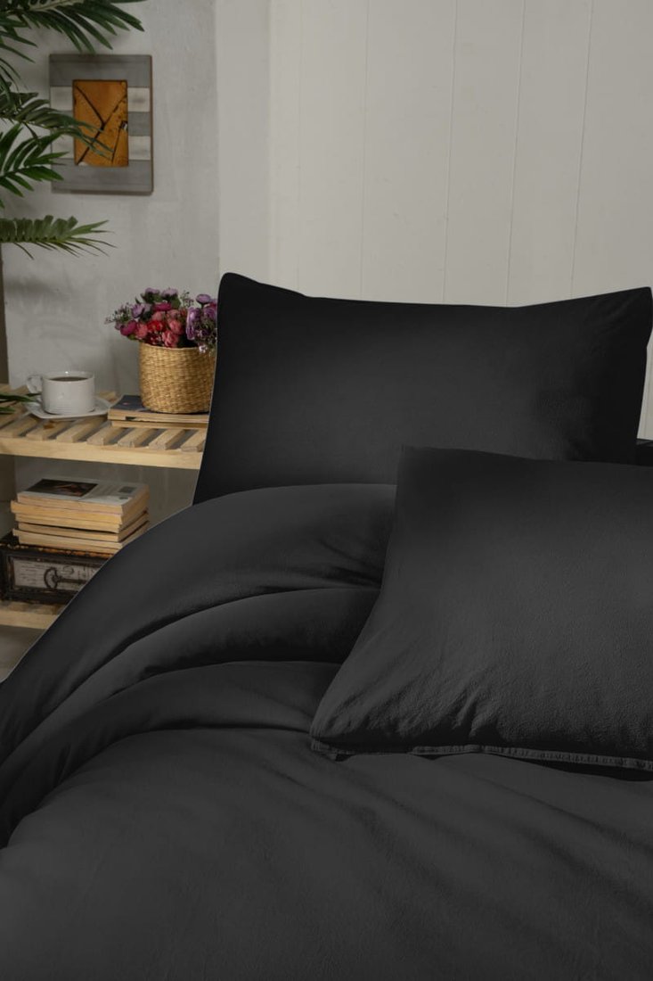

Постельное белье Arya Natural Stone Washed 8680943228192 (черный)
