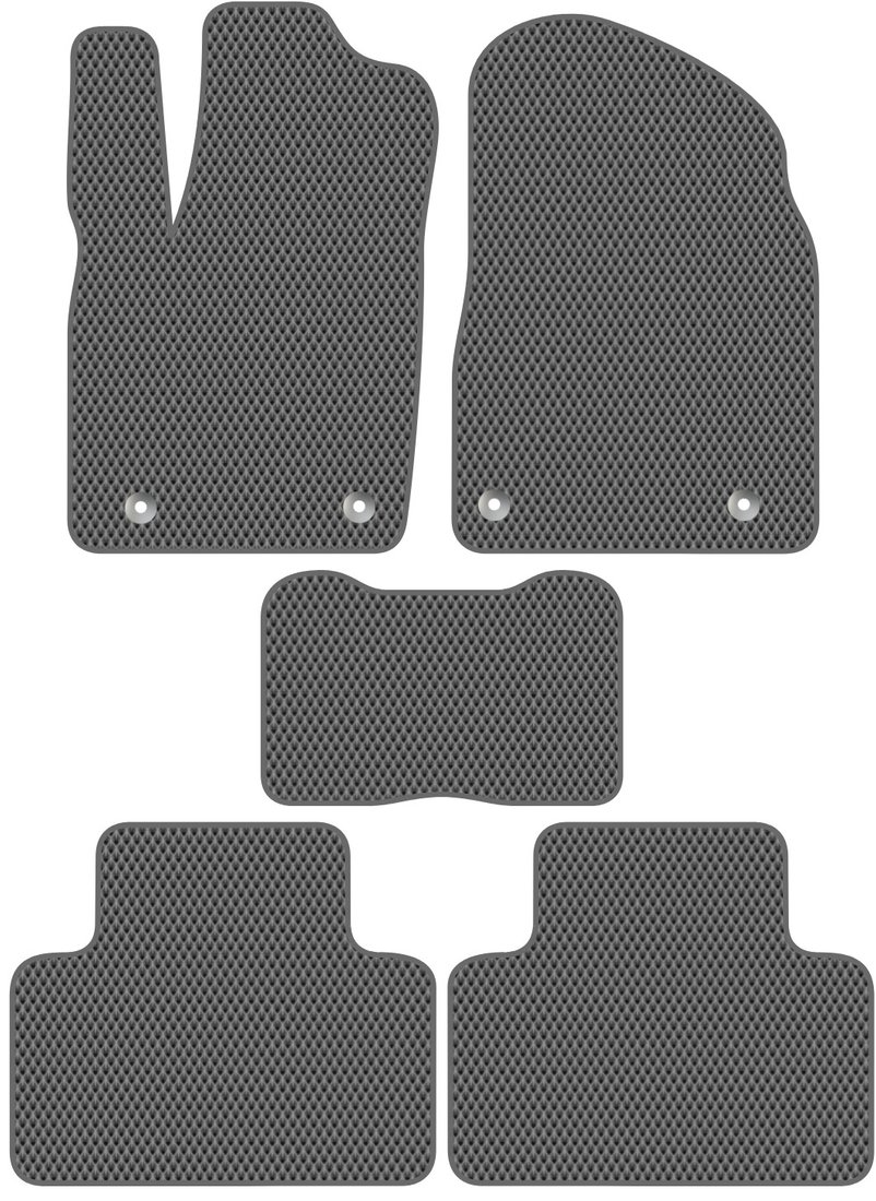 

Комплект ковриков для авто Alicosta Dodge DURANGO III (suv / 3) 2011 - Н.В. (серый, ромб)