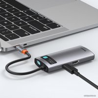 Док-станция Baseus Metal Gleam Series 4 in 1 Multifunctional Type-C CAHUB-CY0G