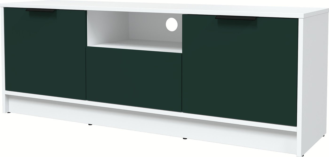 

Тумба Интерлиния ТВ Концепт КТ-ТВ3-50 Глосс (белый платинум/изумруд)