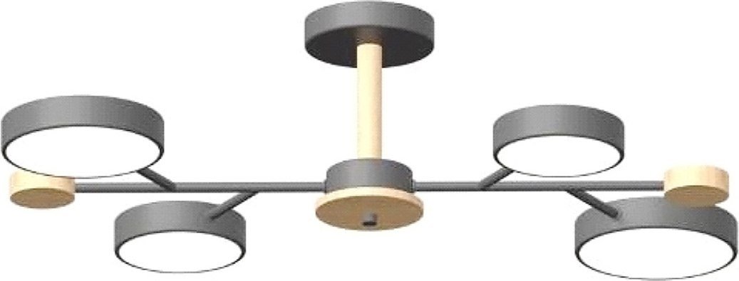 Люстра средней высоты LED4U L3213-670 GR