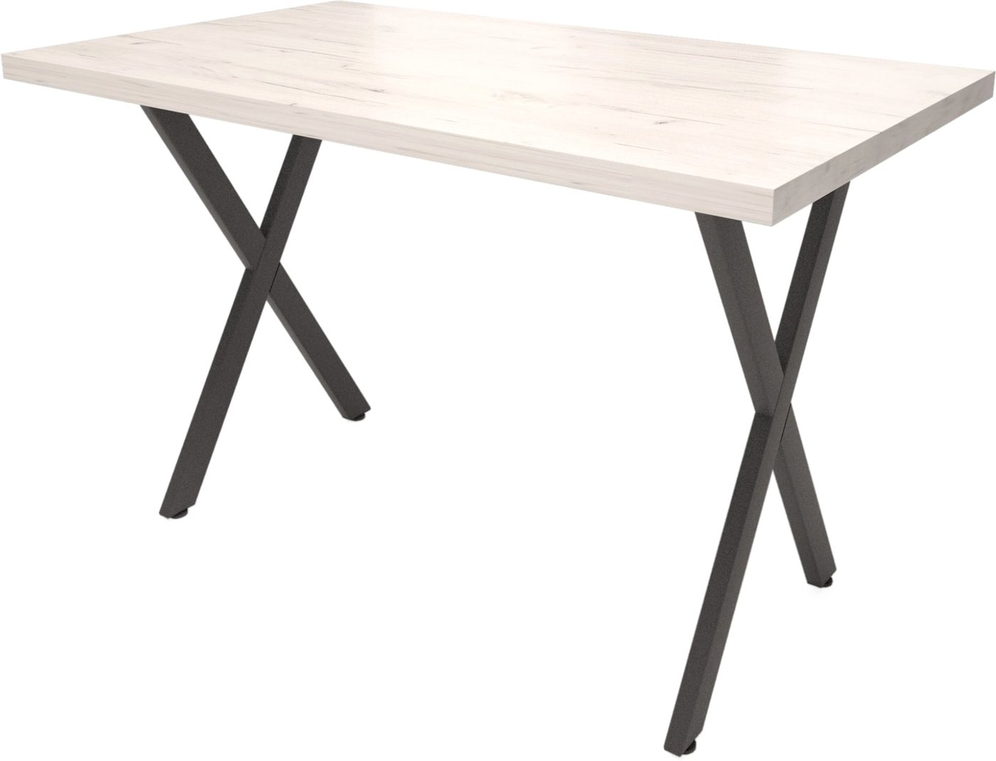 

Кухонный стол Millwood Лофт Хьюстон Light 160x80 (36 мм, белый Craft/черный)