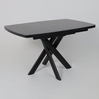 Кухонный стол Мамадома Leonel-130 раздвижной 130-165х85 (stone black st cer/черный)