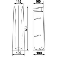 Умывальник Керамин Сканди 60 (с пьедесталом)