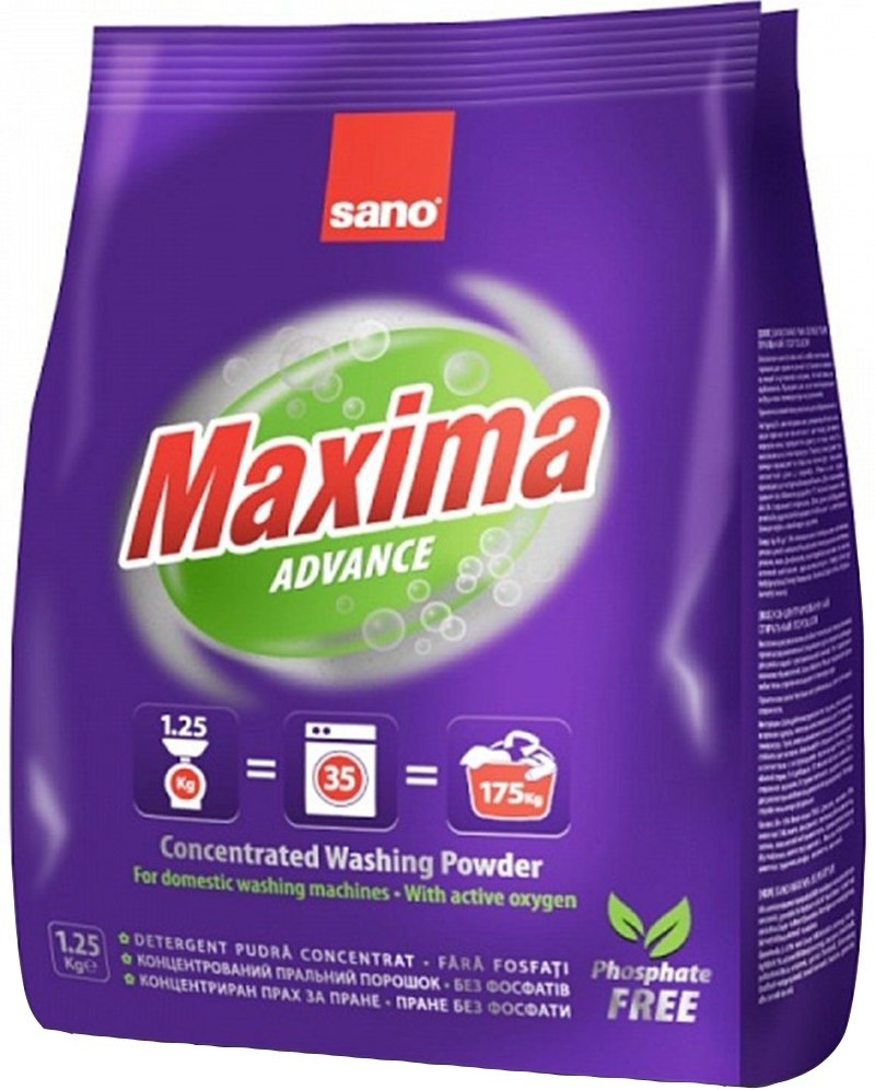 

Стиральный порошок Sano Maxima Advance 1.25 кг