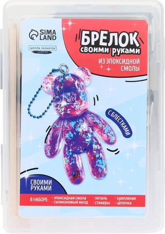 Набор для создания поделок/игрушек Школа талантов для создания брелока Мишка 10844024