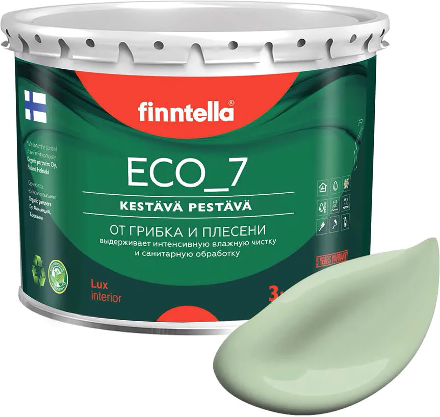 

Краска Finntella Eco 7 Omena F-09-2-3-FL027 2.7 л (светло-зеленый)