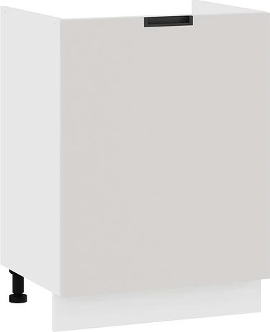 

Шкаф напольный Трия Гренада с одной дверью 1Н6М (белый/холст мокко)