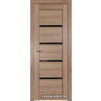 Межкомнатная дверь ProfilDoors 2.09XN L 80x200 (салинас светлый, стекло черный триплекс)