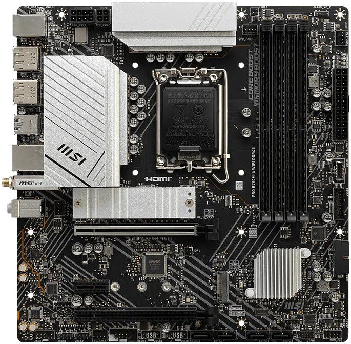 

Материнская плата MSI Pro B760M-A WiFi DDR4 II