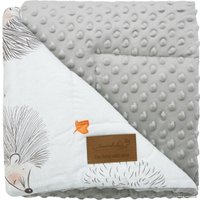 Плед Amarobaby Растем вместе Крошка Ежик 95x85 (серый)