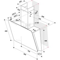 Кухонная вытяжка Whirlpool WHVS 93F LT BSS/1