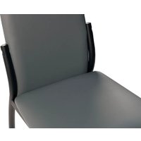 Стул ВВР Оскар (серый/черный, экокожа)